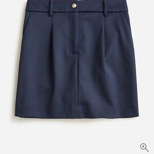 J. Crew Collection Wool/Twill Mini Skirt